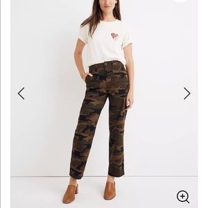 NWOT Madewell Griff Fatigue Pants in Camo